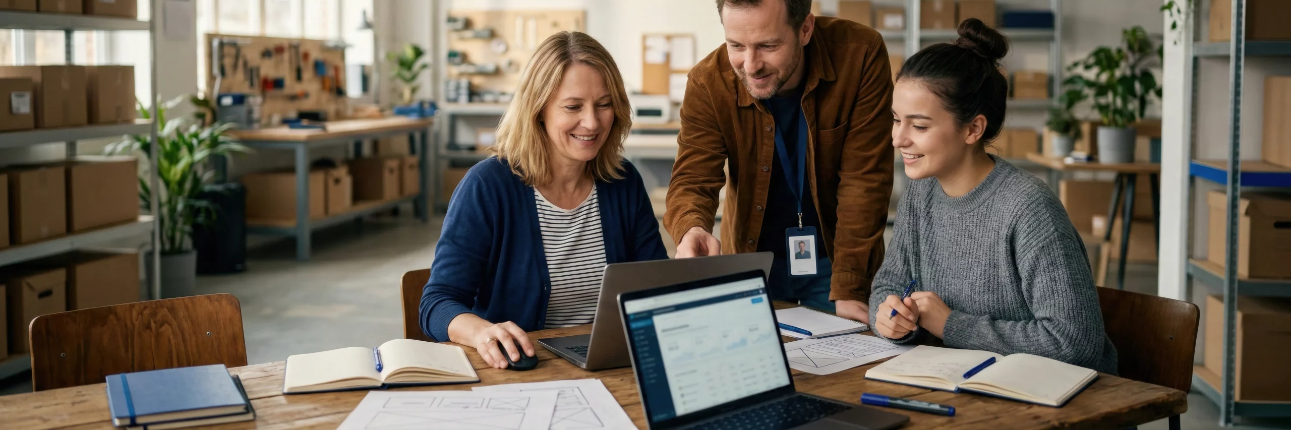 Team-Workshop zur Optimierung einer eCommerce Dienstleistung für Kunden.